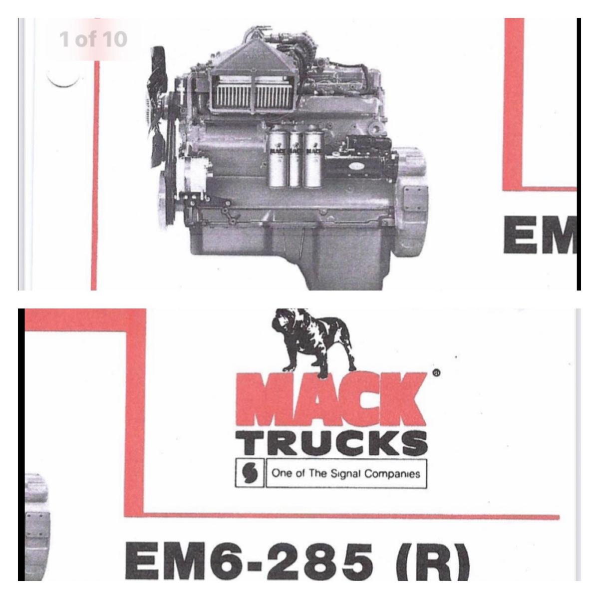 Extremely RARE Mack RM6-285 (R) Diesel Engine & Maxitorque Transmission