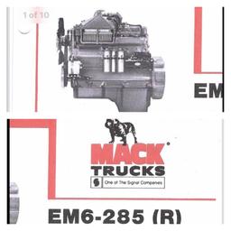 Extremely RARE Mack RM6-285 (R) Diesel Engine & Maxitorque Transmission