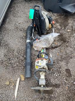 Stihl tiller and Echo blower