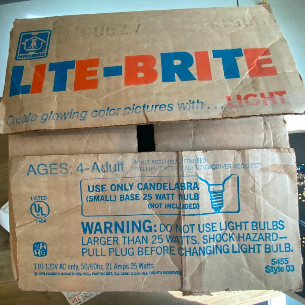 Vintage Lite-Brite Toy from Milton Bradley
