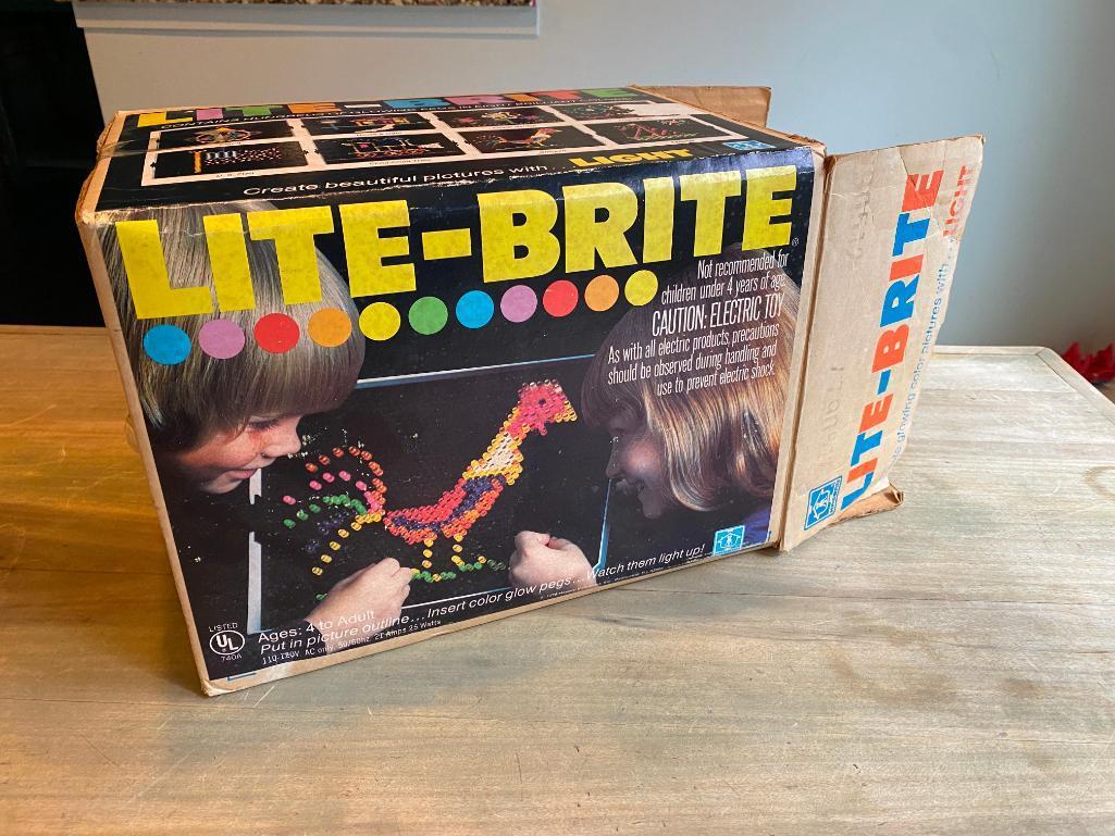 Vintage Lite-Brite Toy from Milton Bradley