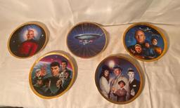 Group of Five Star Trek Collector's Plates