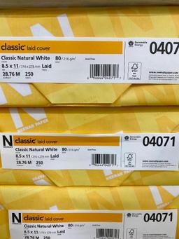 2 Stacks of N Classic Laid Cover Paper