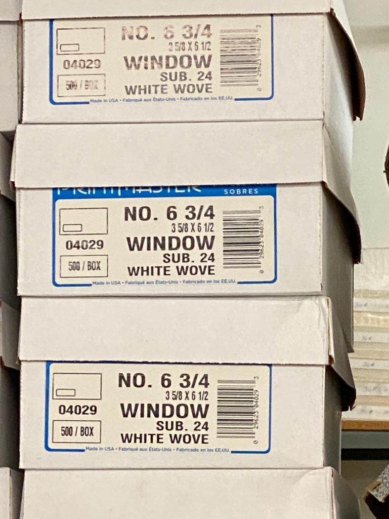 Whole Shelf of Envelopes With Windows