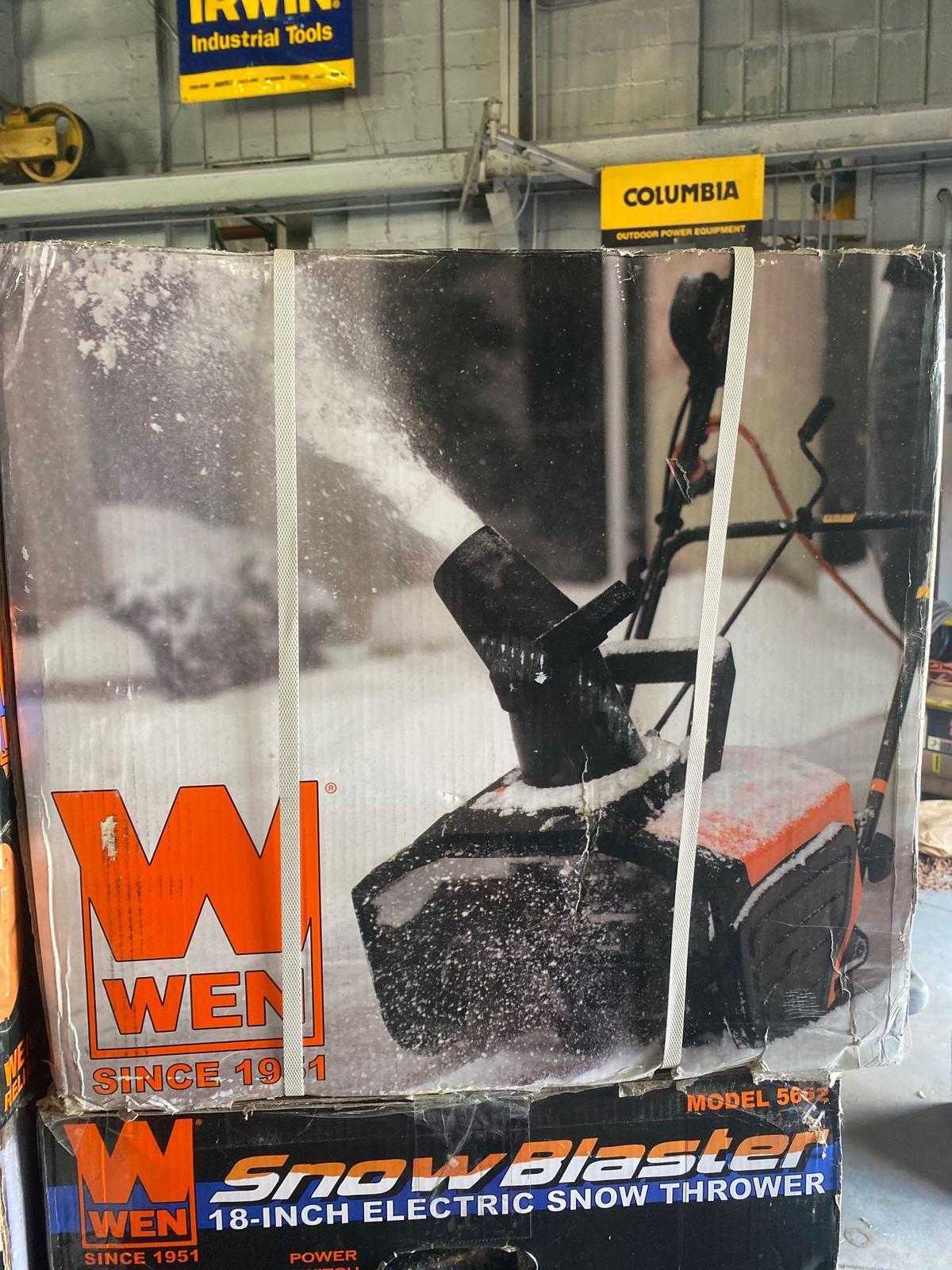 Wen Co 18in Electric Snow Thrower-Open Box Return