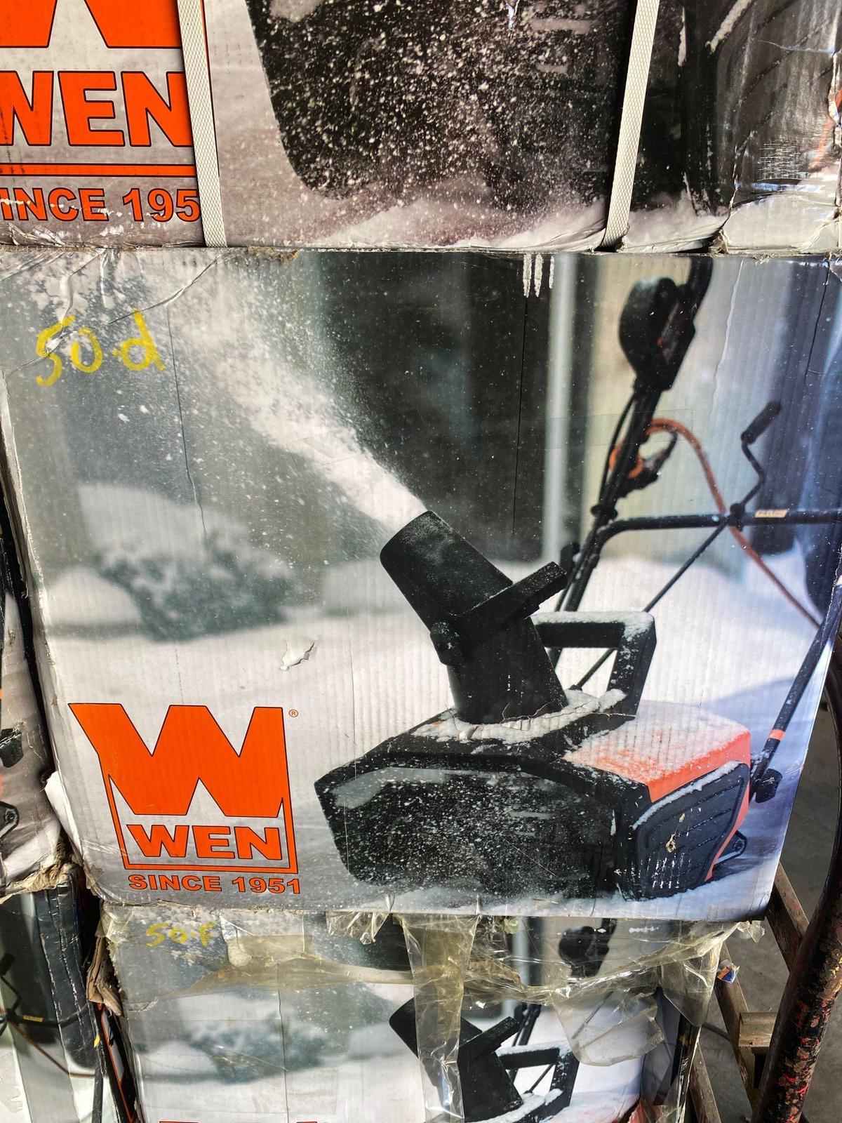 Wen Co 18in Electric Snow Thrower-Open Box Return