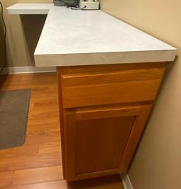 L-Shaped...Laminated Countertop and Cabinet