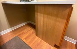 L-Shaped...Laminated Countertop and Cabinet