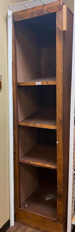 Tall Wooden Shelf Unit