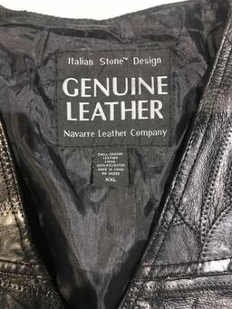 XXL Leather Vest and leather face cover