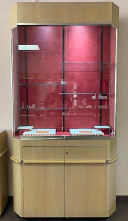 Tall Lighted Display Case