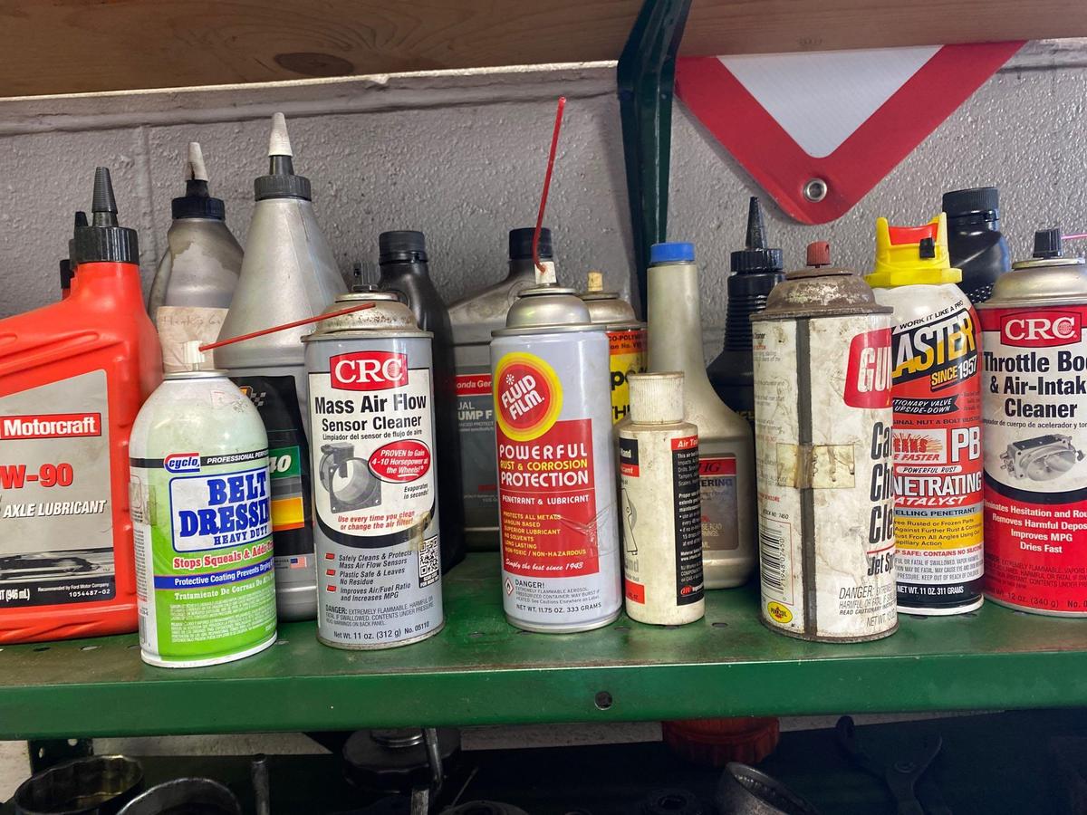 Shelf Load of Lubricants