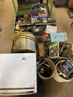 Group Lot of Mini Fridge, Fan, Distributer caps, parts and more