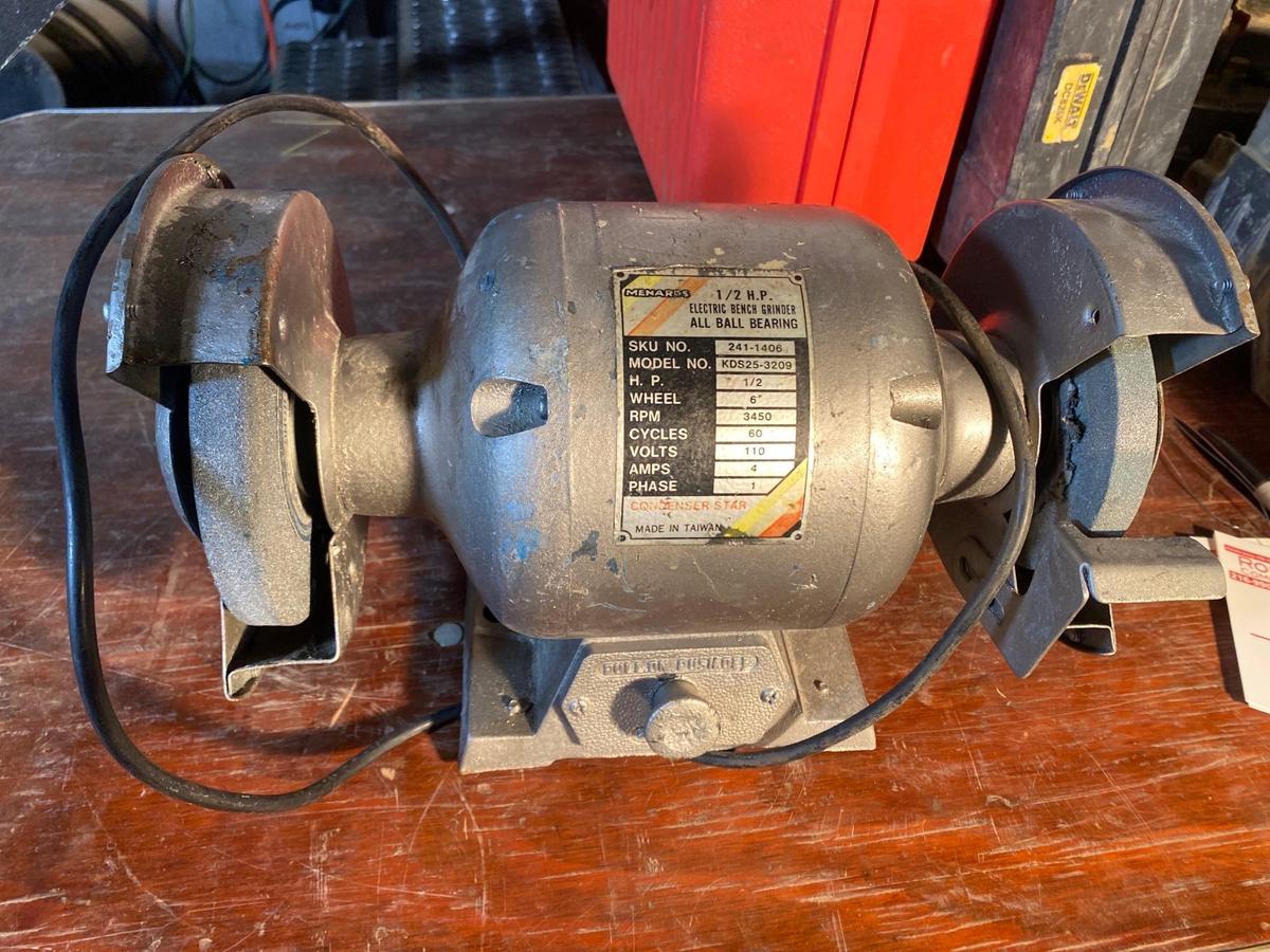 Menards 1/2hp dual bench grinder