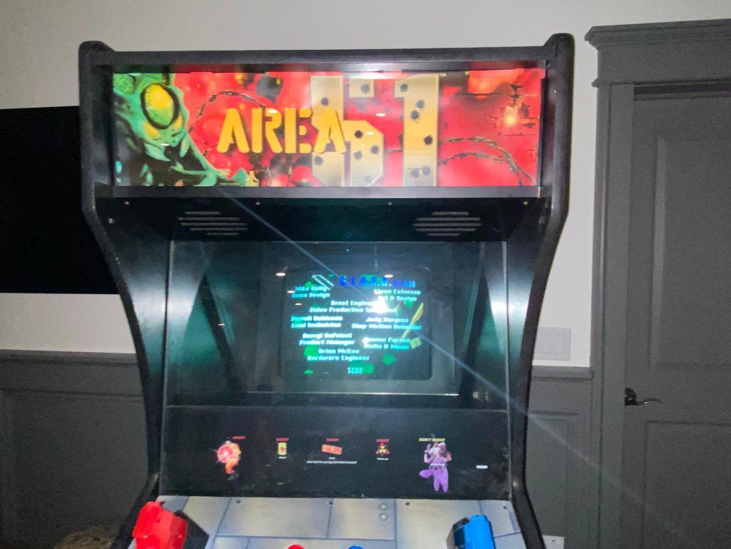 RARE Area 51 Classic 2 Person Cabinet Style Arcade Game