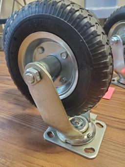 8" Swivel Wheel Casters - New - Set of 4