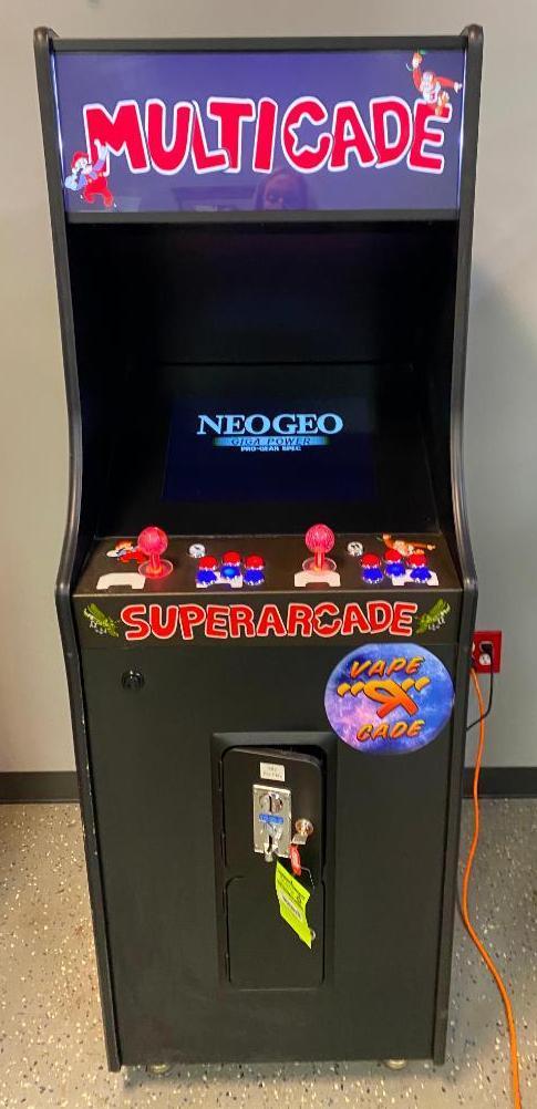 2 Player Multicade SuperArcade Video Game - Includes 412 games!