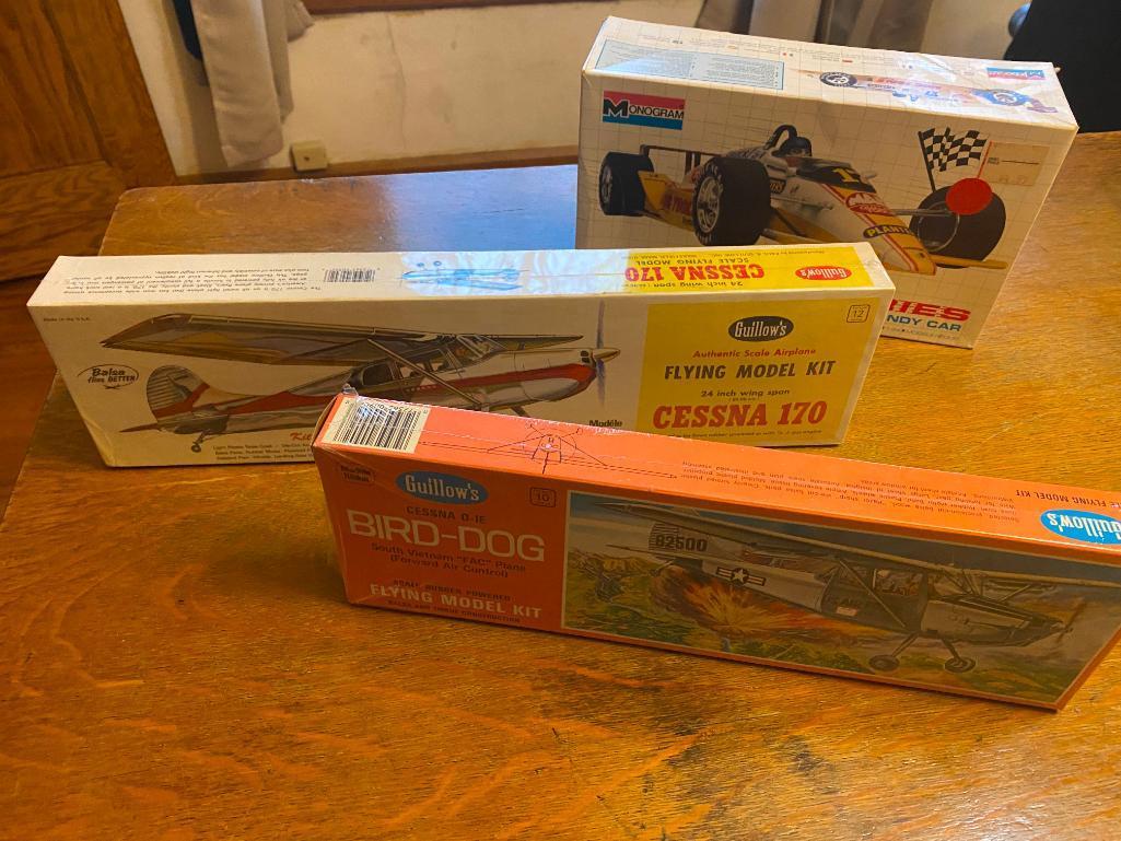 Collector Car and Plane Toy Models and Giant Glider