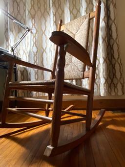 Jute Rocking Chair