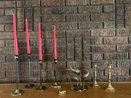 Brass Candlesticks and Decor from India