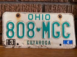 Vintage Ohio License Plates