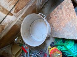 2 Large Metal Canning or Cauldron Pots