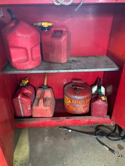 Fire Cabinet with Gas Cans