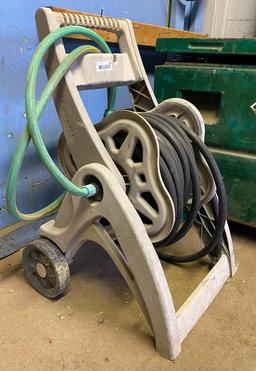 Portable Garden Hose Reel with Hose