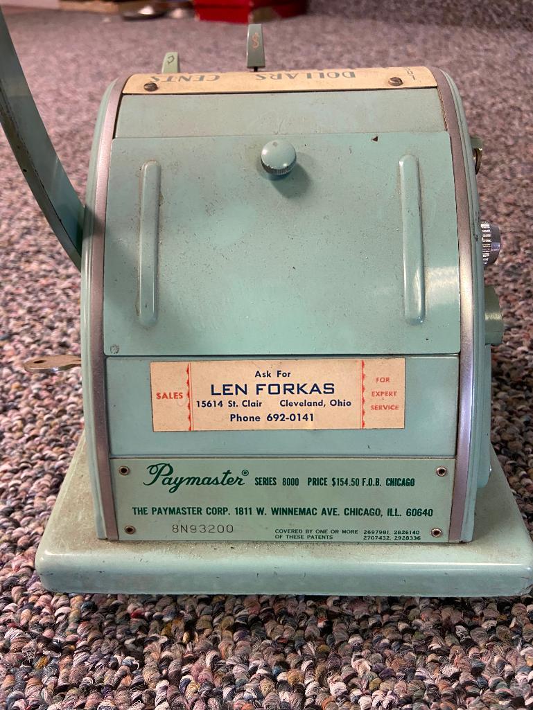 Paymaster Series 8000 Vintage Adding Machine