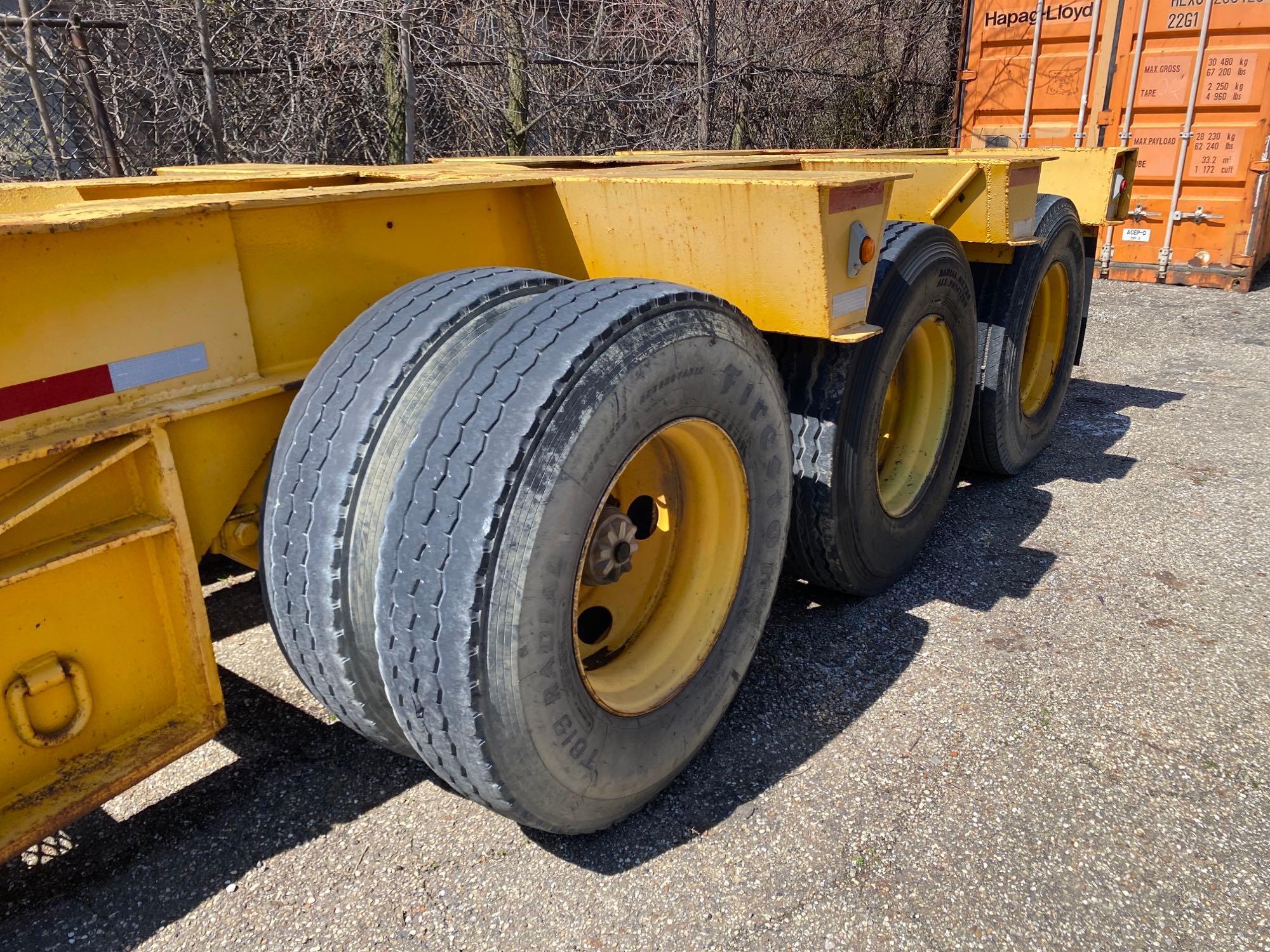 Rogers 55 ton (26ft well) Tri-Axle Beam Trailer