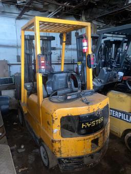 Hyster S55XM Triple Mast LP Forklift w/ Rotator Attachment