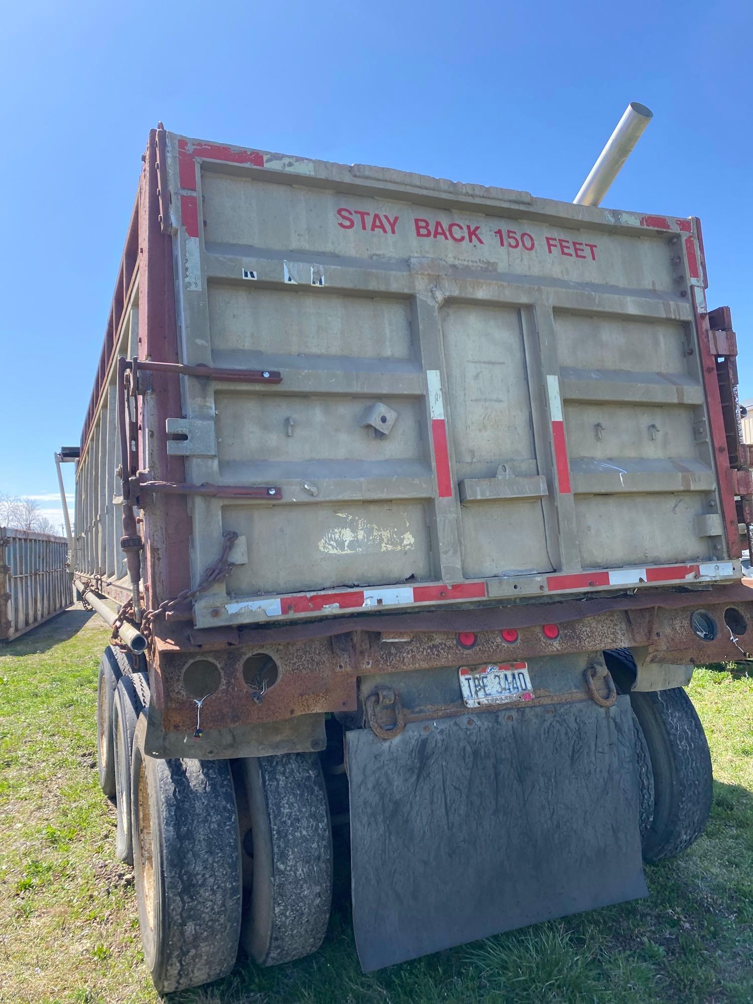 City Welding and Manufacturing Co 30ft Tri-Axle Aluminum Dump Trailer