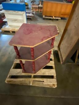 Bookshelf, Credenza and Corner 3 Tier Table