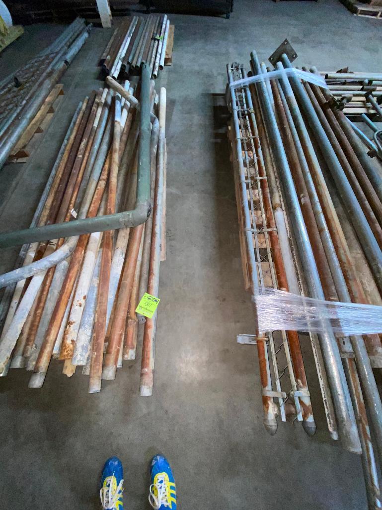 3 Pallets of Metal Support and Fencing Poles