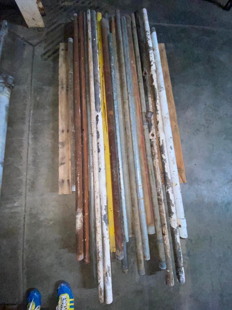 3 Pallets of Metal Support and Fencing Poles