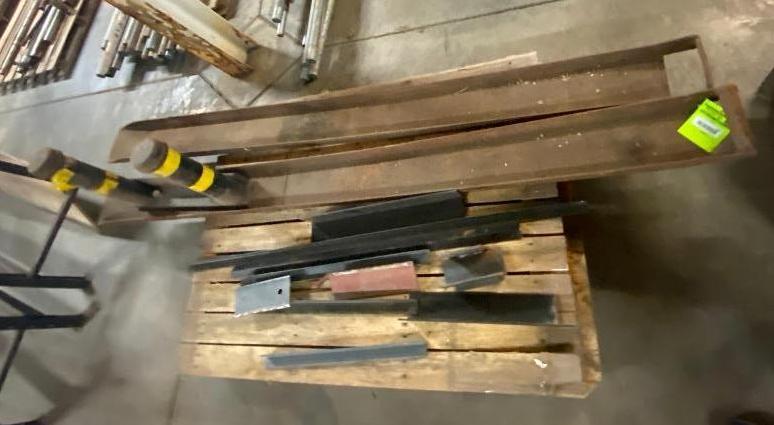 Forklift Extensions and Angle Iron Pieces