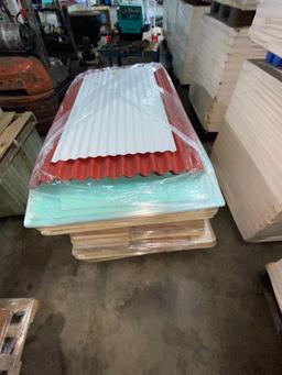 Pallet of Corrugated Roofing and Insulation Panels