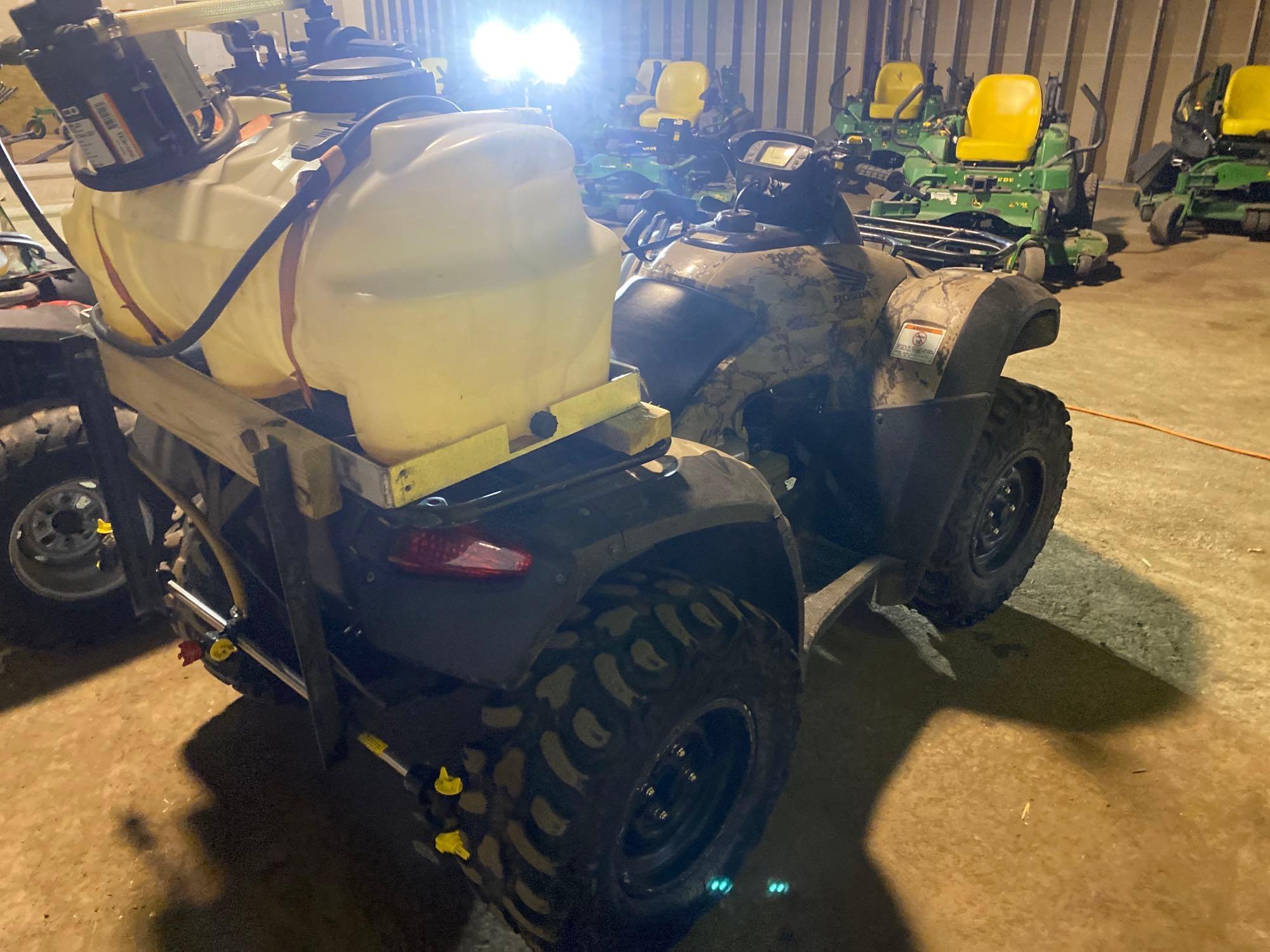 2011 Honda Rincon TRX680 4x4 ATV/Four Wheeler w/ Sprayer Unit