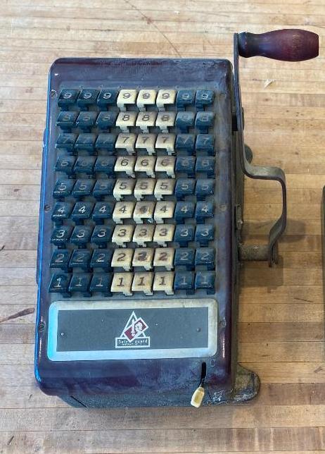 (2) Vintage Check Writer Machines