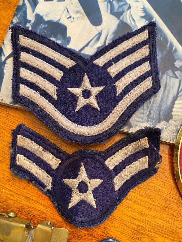 Unique & Almost Antique Military Air Force Medals, Pins, Patches & Captains Hat