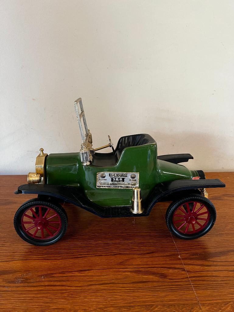 Vintage and RARE Jim Beam Distilling Co. "Beam 100 Months Old" Vintage Model T, Indy Car & Fire