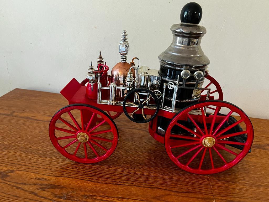 Vintage and RARE Jim Beam Distilling Co. "Beam 100 Months Old" Vintage Model T, Indy Car & Fire