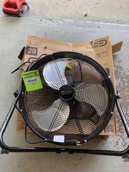 High Velocity Floor Fan and Schroud with Original Box