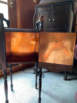 Copper Lined Table Humidor with Magazine Racks