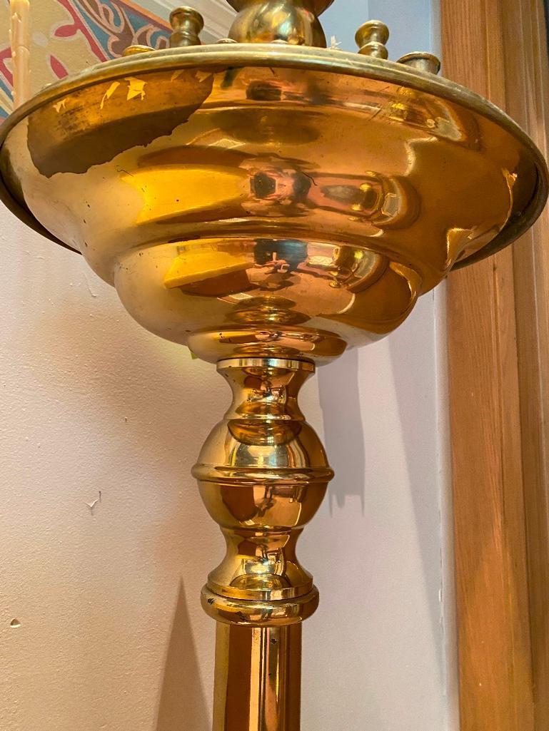 Large Brass Ukranian Orthodox Prayer Candle Stand