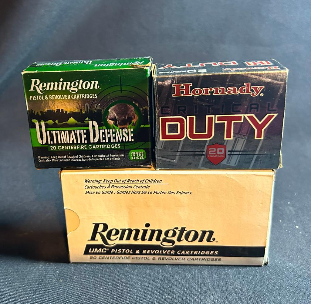 Mixed Lot of 45 Caliber Ammunition from Remington and Hornady - See Pictures for More Information