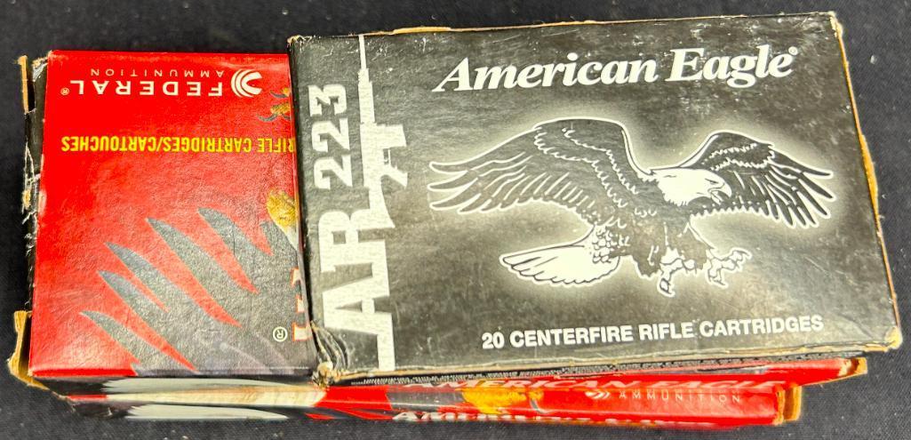 3 X Boxes of American Eagle 223 Remington FMJ Centerfire Rifle Cartridges