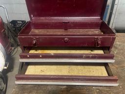 Vintage Tool Box with Drawers