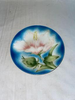 Flower Motif Ceramic Plate