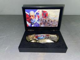 Civil War Motif Pocket Knife